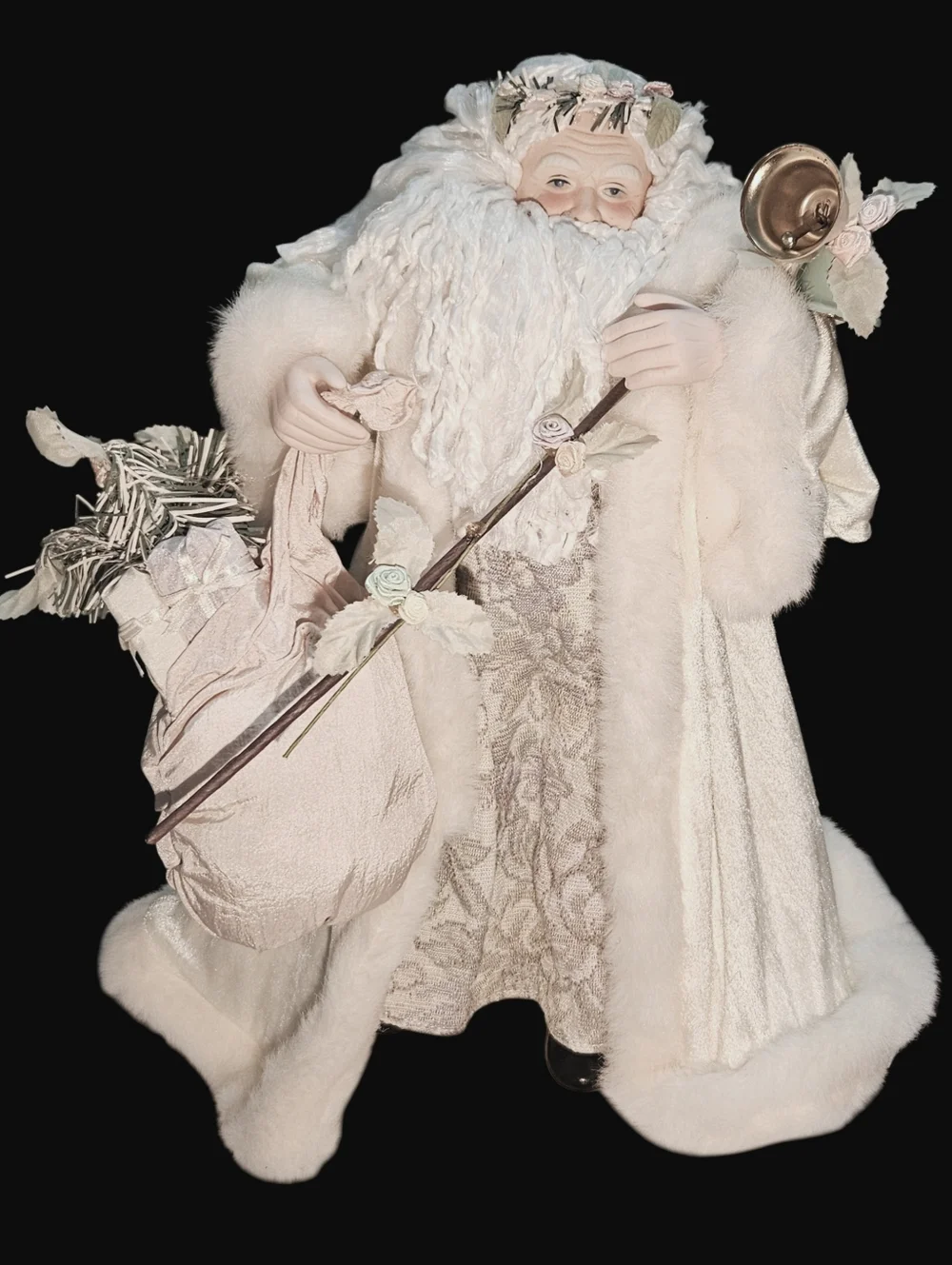 Brinn’s 1991 16" English Garden Santa Christmas Porcelain Doll - Picture 2 of 12